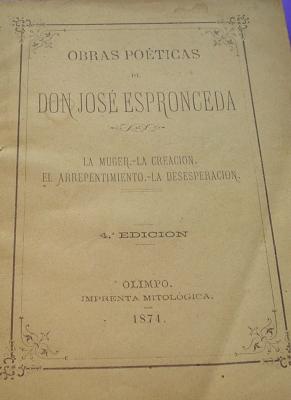 poes&iacute;as de Jos&eacute; Espronceda